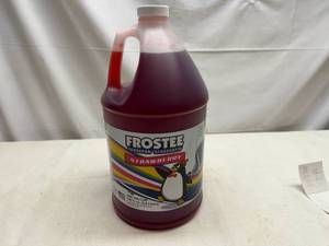 lot 96 image: 128oz Frostee Snow Cone Syrup-Strawberry