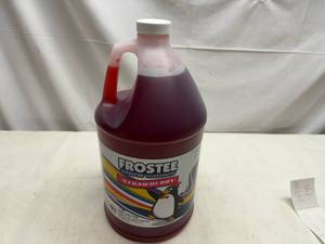 lot 97 image: 128oz Frostee Snow Cone Syrup-Strawberry
