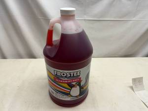 lot 98 image: 128oz Frostee Snow Cone Syrup-Strawberry