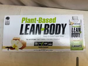 lot 122 image: 12x 17oz Lean Body Protein-Vanilla Carmel
