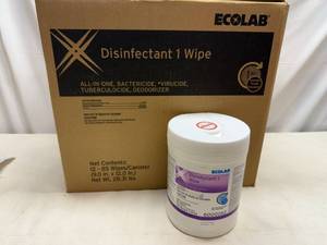 lot 127 image: 12x Ecolab Disinfectant 1 Wipe