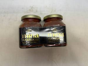 lot 129 image: 2x 10oz Mina Harissa Moroccan Red Pepper Sauce