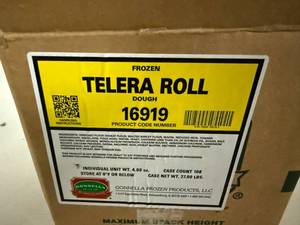 lot 136 image: C. 108ct Frozen Telera Rolls