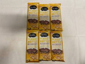 lot 351 image: MM. 6x 5.6oz Darrell Lea Peanut Brittle Milk Chocolate