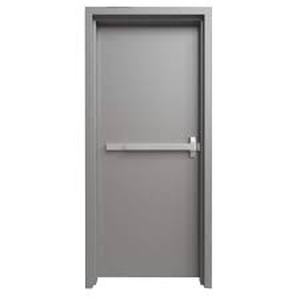lot 45 image: FORTIS DOORS 42 in. x 80 in. UniversalReversible Gray Primed Steel Commercial Door Slab with 180 Minute Fire Rating  Customer Returns See Pictures