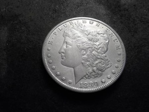 lot 3 image: 1880 S Morgan Silver Dollar