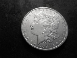 lot 9 image: 1897 Morgan Silver Dollar