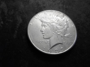 lot 19 image: 1923 S Peace Silver Dollar