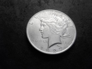 lot 23 image: 1927 S Peace Silver Dollar