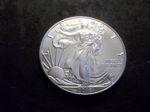 lot 34 image: 2016 Silver Eagle One Oz. Fine MS