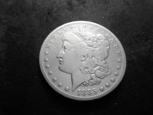 lot 7A image: 1885 S Morgan Silver Dollar