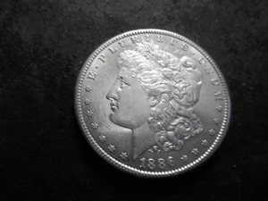 lot 8A image: 1886 S Morgan Silver Dollar