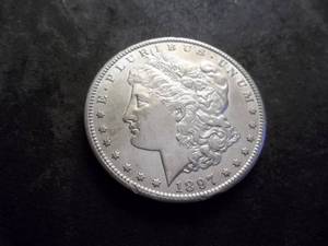 lot 9A image: 1897 S Morgan Silver Dollar