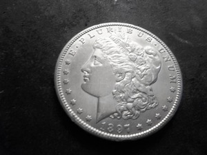 lot 9A image: 1897 S Morgan Silver Dollar