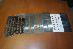 lot 153 image: Machine Screw Tap Guage Templates