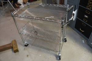 lot 114 image: Wire Rolling Cart