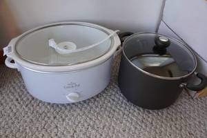 lot 163 image: Rival Crock Pot and Stock Pot