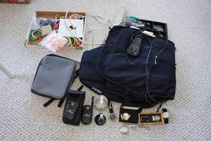 lot 176 image: Homedics Seat Massager, Costume Jewelry, Walkie-Talkies