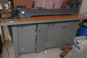 lot 108 image: Work Bench with Cabinets