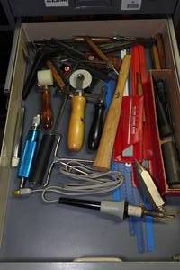 lot 66 image: Contents of Drawer - Tools, Carbide Stone