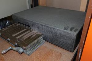 lot 93 image: Large Granite Machinist Block, Magnetic Block, Side Table