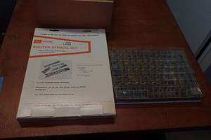 lot 142 image: Engraving Font Set and Router Stencil Kit