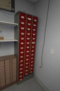 lot 119 image: Drawered Organizer with Contents and Shelves - Fittings, Electrical