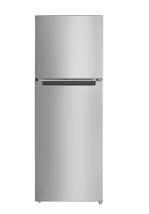 lot 61 image: Vissani 10.1 cu. ft. Top Freezer Refrigerator in Stainless Steel (Transit Damage)