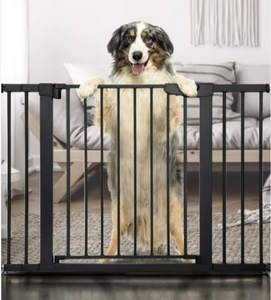 lot 101 image: Cumbor 43.3 Auto Close Safety Baby Gate, Extra Tall And Wide Child Gate