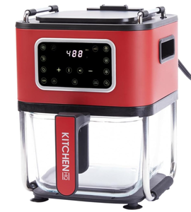 lot 308 image: Kitchen HQ 4.875-Quart 2-in-1 Glass Air FryerGrill System