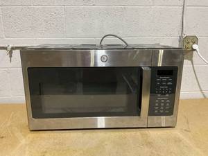 lot 58 image: GE 1.7 cu. ft. Over the Range Microwave with Sensor Cooking in Stainless Steel