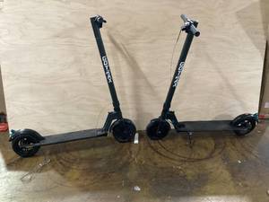 lot 28 image: LOT OF 2 GOTRAX Rival Adult Electric Scooters, 8.5 Pneumatic Tire, Max 12 mile Range and 15.5Mph Speed, 250W Foldable Escooter for Adult, Black