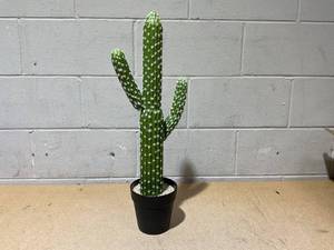 lot 219 image: Artificial Potted Cactus