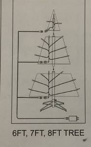 lot 82 image: Costway 9ft Pre Lit Christmas Tree