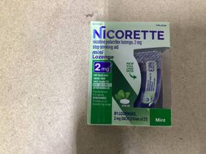 lot 475 image: Nicorette 2mg Mini Lozenge 81ct