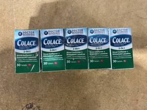 lot 283 image: LOT OF 10 Colace Stool Softener and Stimulant Laxative