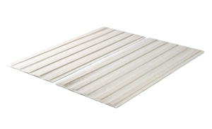 lot 24 image: ZINUS Compack Fabric Covered Wood Slats, Bunkie Board, Box Spring Replacement, Natural, King