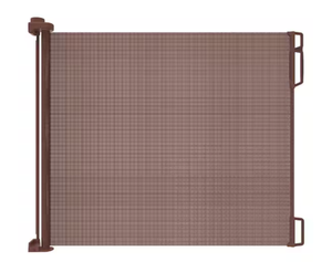lot 123 image: Perma Child Safety 33 in. H x 71 in. W Brown Extra Wide Outdoor Retractable Gate