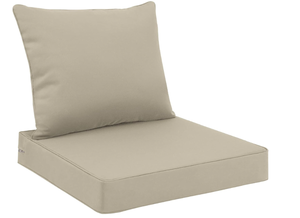 lot 126 image: Favoyard Outdoor Seat Cushion Set 22 x 24 Inch Waterproof & Fade Resistant Patio Furniture Cushions with Removable Cover Deep Seat & Back Cushion with Handle and Adjustable Straps for Chair Sofa Couch