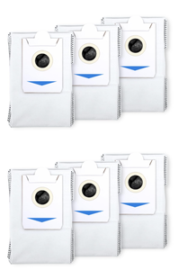 lot 162 image: LOT OF 2 ECOVACS Dustbag 3 Pcs, Compatible with DEEBOT X2 OMNI X2 COMBO, Robot Vacuum and Mop Combo, White