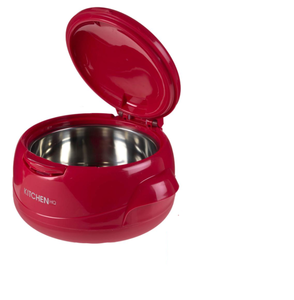 lot 252 image: LOT OF 3 Kitchen HQ Large Thermal Microwaveable Insulated Bowl wLid (COLORS MAY VARY)