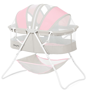 lot 265 image: Dream On Me Karley Bassinet in Grey and Pink