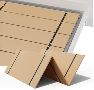 lot 405 image: NobleRealm Foldable Box Spring Full  Full Size Bunkie Board & Bed Support Slats  Bed Board for Mattress Support  Correct Sleeping Posture, Reduce Backache (48 x 72 Full Covered Full Size)