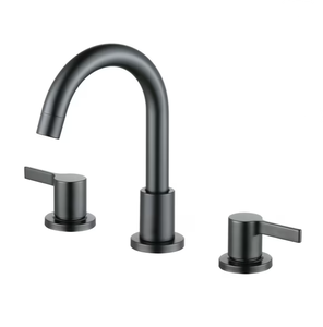 lot 381 image: Better Homes & Gardens 8 Widespread Bathroom Faucet in Matte Black