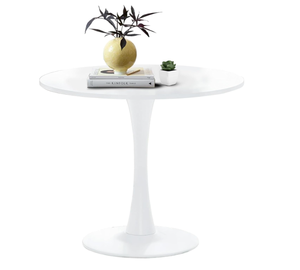 lot 45 image: White Round Dining Table,31.5 Inches Modern Tulip Kitchen Table