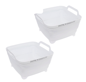 lot 145 image: Improvements 2-pack 2-gallon collapsible tubs with drain spouts.