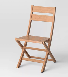 lot 156 image: Ferron Wood Outdoor Portable Sport Chair Natural - Threshold designed with Studio McGee