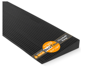 lot 194 image: 1.5 Rise Threshold Ramp for Doorways, 2204 LBS Capacity Rubber Threshold Ramp, Non-Slip Driveway Curb Ramps Handicap Ramp for Wheelchair Scooter Stroller, Cuttable & Adjustable Size