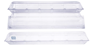 lot 420 image: Royal Imports 100 Pack Clear Plastic Flower Box for Corsage, Boutonniere, Rose, Orchid Prom Wedding Craft Container 30x5x4