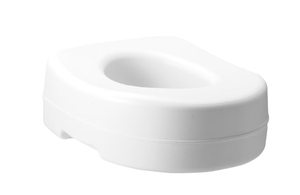 lot 427 image: Carex Raised Toilet Seat with 5 in Height, Slip-Resistant & Removable, 300 lb Limit